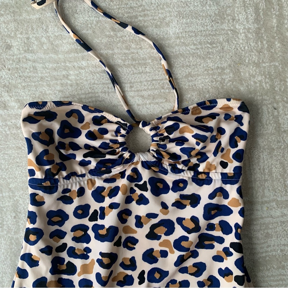 Diane Von Furstenberg Leopard Print One Piece Swimsuit - Picture 2 of 7